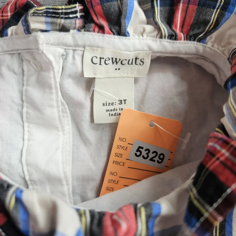 CrewCuts From J. Crew 3T Holiday 2024 Red Plaid Dress - Picture 4 of 8